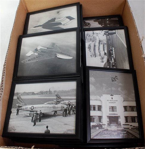 Lot 30 - A collection of black & white aircraft and...