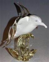 Lot 3 - A Murano style glass model of a bird in flight,...