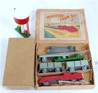 Lot 3230 - A Crescent Toys No. 1351 Miniature goods train...