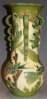 Lot 115 - A large Lauder Barum Devon pottery vase,...