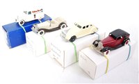 Lot 2777 - DG Models White Metal Classic Car group, 4...