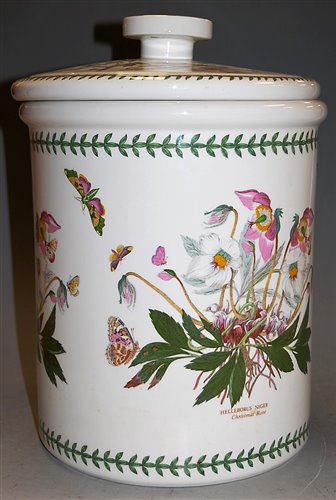 Lot 45 - A large Portmeirion bread crock and cover in...