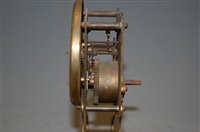 Lot 46 - A 1950s bakelite cased mantel clock having a...