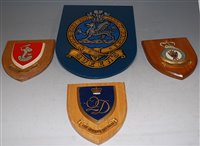 Lot 116 - A collection of assorted military shield...