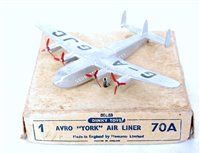 Lot 2099 - Dinky boxed air craft 70A Avro York air liner...