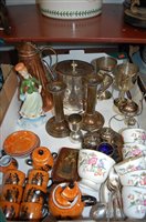 Lot 67 - A box of miscellaneous items to include copper...