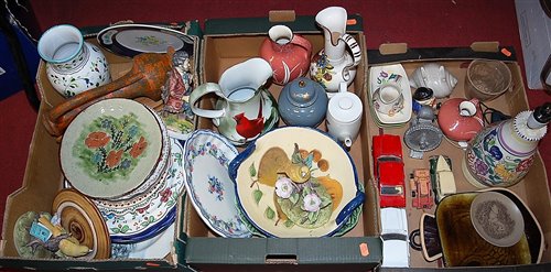 Lot 81 - Three boxes of miscellaneous items to include...