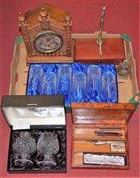 Lot 83 - A box of miscellaneous items to include a burr...