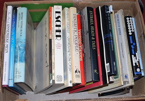 Lot 86 - A box of miscellaneous mainly hard back books...