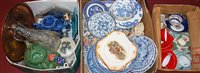 Lot 152 - Three boxes of miscellaneous items, to include...