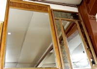 Lot 1010 - Japanese style softwood framed and bevelled...
