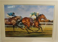 Lot 1016 - Graham Isom - limited edition horse racing...