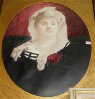Lot 1022 - S Morenzo - bust portrait of a woman wearing...