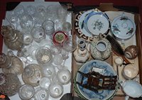 Lot 162 - Two boxes of miscellaneous china and glassware,...