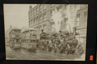 Lot 1033 - J.E. Wigston - Trams with traction engine,...