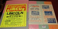 Lot 1036 - A collection of vintage circus flyers and...