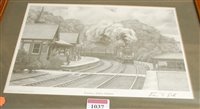 Lot 1037 - A quantity of railway prints, to include John...