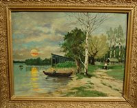Lot 1038 - Alexei M. Prokofiev (Russian b.1859) - River...
