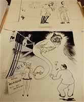 Lot 1040 - A folio of assorted drawings and sketches, to...