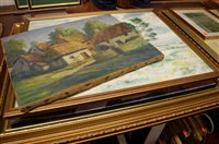 Lot 1042 - A collection of amateur oils
