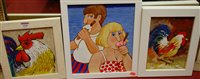Lot 1050 - After Beryl Cook - Ice creams, oil, 30 x 25cm;...