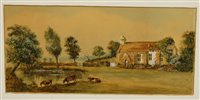 Lot 1055 - Late 19th century East Anglian school - Cattle...