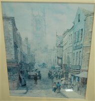 Lot 1076 - Assorted pictures, prints, framed and bevelled...