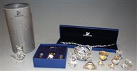 Lot 202 - A small collection of Swarovski crystal...