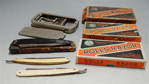 Lot 268 - Three cased sets of Rolls Razors and others
