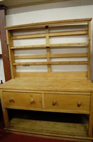 Lot 1107 - A Victorian pine round cornered kitchen...