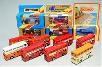 Lot 387 - A collection of Matchbox diecast London buses...