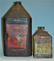 Lot 401 - A metal fuel can, and one other smaller...