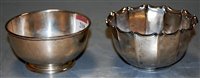Lot 208 - A modern silver bowl of plain undecorated form...