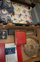 Lot 419 - Two boxes of miscellaneous to include quantity...