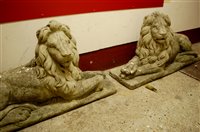 Lot 1127 - A pair of large and impressive reconstituted...