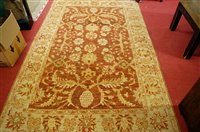 Lot 1132 - A Zieglar woollen rug, having all-over...