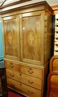 Lot 1154 - A late 19th century mahogany and satinwood...