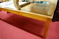 Lot 1157 - A large 1930s light oak rectangular dining...