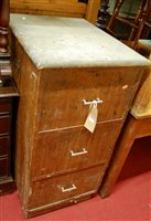 Lot 1161 - An early 20th century walnut three drawer...