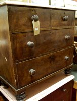 Lot 1188 - A near-pair of Victorian painted and scrumble...