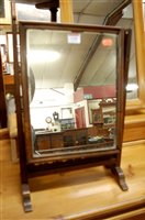 Lot 1196 - A small 19th century mahogany cushion framed...