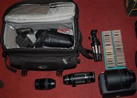 Lot 446 - A quantity of various camera parts and...