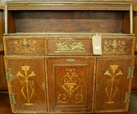 Lot 1222 - A late 19th century probably French walnut,...