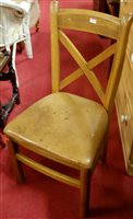 Lot 1275 - A set of four contemporary Willis & Gambia oak...