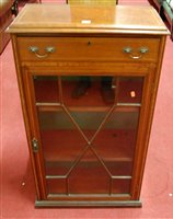 Lot 1283 - An Edwardian mahogany and satinwood inlaid...