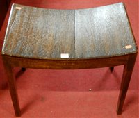 Lot 1288 - An early 19th century mahogany stool having a...