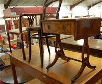 Lot 1247 - Occasional furniture to include; an Edwardian...