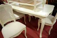 Lot 1266 - A Laura Ashley French style cream painted...