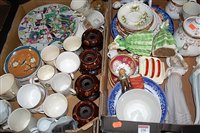 Lot 230 - Four boxes of miscellaneous items to include...