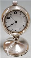 Lot 232 - A George V silver pocket watch holder...